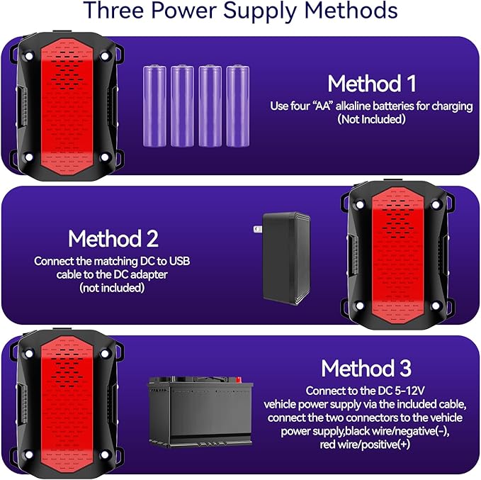 Ultrasonic Rodent Repellent, Plug-in Mouse Rat Pest Bat Squirrels Skunks Repellent for Car with Battery Powered Under Hood, Keep Mice Out of Cars Engines, Indoor, Outdoor, Garage, Room