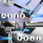 Handheld Car Vacuum Portable Cordless with 20000Pa Powerful Suction, Mini Hand Held Car Vacuum Cleaner with 3-Speed Adjustment, 90000RPM Motor, With Nozzles for Home, Pet Hair, Keyboard, Desk
