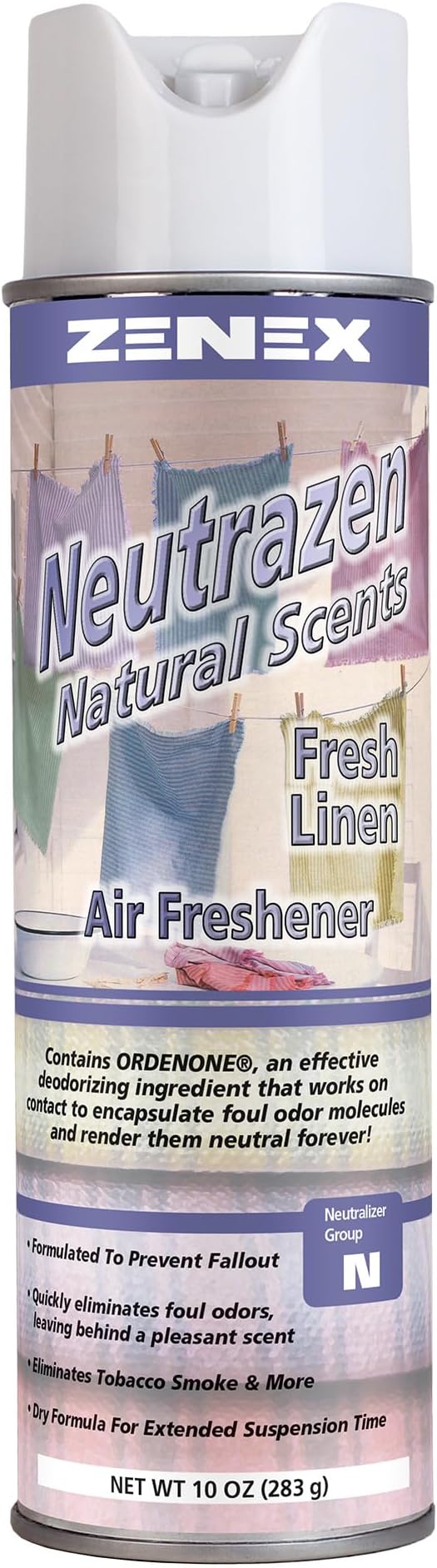 Neutrazen Natural Scents Air Freshener | Air Sanitizer Spray | Odor Neutralizer with Ordenone® Technology | Fresh Linen Scent | 20 oz (2 Pack) | Made in USA