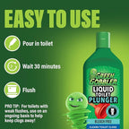 Green Gobbler Liquid Toilet Plunger | Clog Remover | Safe for Toilets and Septic