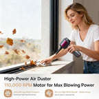 REWONDER Car Vacuum Cleaner High Power, 22000Pa Vacuum Cleaner & 110000RPM Air Duster, Handheld Vacuum with 7800mAh Battery for Valentines Day Gifts, Storage Bag & Multi-Nozzles for Car, Home