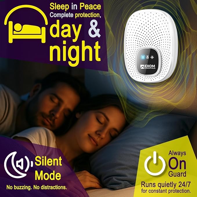 GRX-T25, Ultrasonic Pest Control Repeller - Electronic & Ultrasound, Indoor Plug-in Repellent - Get rid of - Rodents, Mice, Squirrels, Bats, Insects, Bed Bugs, Ants, Fleas, Spiders, Roaches (2 Pack)