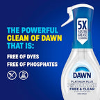 Dawn Powerwash Spray Refill, Dish Soap, Dishwashing Liquid, Free & Clear, 2 Refills, 43 Fl Oz