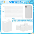 600 Count Dryer Sheets Bulk Fabric Softener Ocean Breeze Scent Dryer Sheets Naturally Softens and Removes Static Cling, Ideal for Large Households, Sensitive Skin