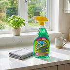 Sparkle Green Formula Glass Cleaner, 33.8 Oz Bottle, 12/Carton