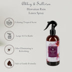 Abbey & Sullivan Linen Spray, Hawaiian Rain, Fabric Freshener and Fragrance Room Spray, Pack of 2, 16 oz