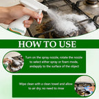 Ion Kitchen Cleaner Spray, Kitchen Oil Stains Cleaner, Kitchen Multi-purpose Foam Cleaner Spray for Appliance/Hold/Oven/Stove/Sink Range Hood, Clean Up Kitchens Oil Stains