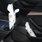 Car Tissues Cylinder 4 Packs Round Tissue Box Holder Perfect for Car Cup Holder, Napkins Box Round Container with Facial Tissues for Travel Car Bathroom Office School