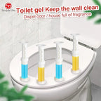 Simple Life Toilet Gel Stamp – Fresh Flower Scent, Anti-Limescale Toilet Cleaner Gel, Deodorizing & Long-Lasting Freshness, 32 Stamps, Blue & Yellow