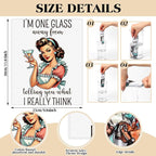 36 Pack Funny Style Reusable Cleaning Cloths Washable Cotton Kitchen Towels for Home(Retro)