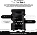Luxury Laundry Detergent Powder (Enchanted Rouge) 32 Oz – Concentrated for Tough Stains and Odors, For All Washing machine types – Gentle on Fabrics
