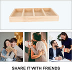 Creative Eyeglasses Storage Tray 4pcs Wooden Sunglasses Display Rack Organizer for Home and Office Eyewear Holder