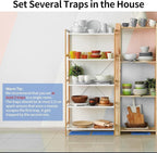 LULUCATCH Super Glue Traps 24 Pack for Mice & Snakes, Larger, Heavier Sticky Traps with Non-Toxic Glue. Sticky Mouse Traps Indoor, Easy to Set, Pet Safe Pest Control