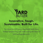 Yard Butler Terra Tiller Hand Cultivator, ITT-4T - Essential Gardening Tool for Yardwork - Power-Coated Steel Construction - Comfortable Grip - Long-Lasting - Rust-Resistant