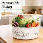 5-Tier Rotating Kitchen Organizer Rack with Wheels, PP Plastic Storage Shelf with Baskets for Countertop, Pantry, Bathroom & Home, Space-Saving Multifunctional Display Stand