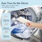 480 Count Dryer Sheets Bulk Fabric Softener Lavender Scent Plant Formula Organic Naturally Softens and Removes Static Cling
