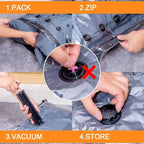 GONGSHI Vacuum Storage Bags, Space Saver Seal Bags For Clothing, Blankets, Comforters, Pillows, Clothes Storage,Travel Luggage.10 M
