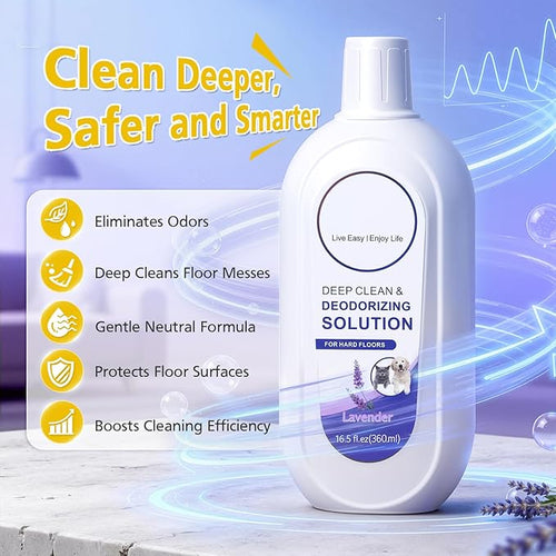 2 Pack Floor Cleaning Solution for Tineco, Lavender Scent, Deep Cleans Multiple Hard Floors for iFLOOR Series, FLOOR ONE S3 / S5 / S6 / S7 / S9 Artist Series Wet Dry Vacuum (33.8 OZ)