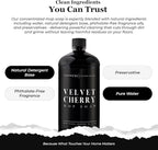 Fragrances - Luxury Mop Soap (Velvet Cherry) 32 Oz – Velvet Cherry Scented Floor Cleaner for Mopping – Pet Safe, Best Smelling Mop Detergent for All Surfaces