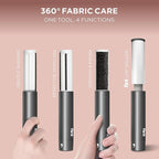 Flint All-in-One Fabric Shaver, Compact, Retractable & Travel-Friendly Fuzz Remover with 2 Fabric-Safe Care Surfaces, Lint Brush & Lint Roller, Ultimate Depiller for Clothes, Eco-Friendly