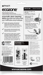 ECOZONE Enzymatic Drain Cleaning Sticks, 12 CT