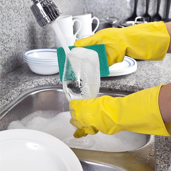 Green Scouring Pad，Scrub Pads，Cleaning Pads for Dishes Kitchen (30)