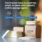 Scrub & Throw Scrub Sponges (30-Pack), Eco-Friendly, All-Purpose Household Natural Loofah Sponges, for Dishes, Cleaning, Biodegradable, Non-Scratch