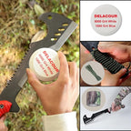 Delacour- Multi-Use Axe MacheteMachete with Nylon Sheath - Survival Machete Ideal for Camping, Fishing, Hunting, Bushcraft - Perfect Brush Axe for Surveying- Gardening Camp Outdoor