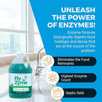Fly-Zyme, Highly Concentrated Enzyme Drain Cleaner for Pipes, Drain Gel for Fruit Flies, Organic Waste Degrader & Odor Neutralizer, 1 Gallon