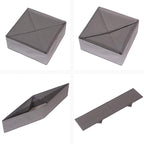 DIOMMELL 4 Pack Foldable Cloth Storage Box Closet Dresser Drawer Organizer Fabric Baskets Bins Containers Divider for Clothes Underwear Socks Lingerie Clothing, M Grey 40-0000