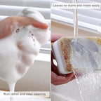 Sponge Individually Wrapped, Kitchen Dishwashing Sponge, Odor-Free Scouring Pad, Non Scratch Sponge Wipes Suitable for Travel Apartments (24 Pack)