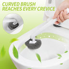 Toilet Brush and Plunger Set Hidden, S-Shaped Toilet Brush Plunger Combo 2 Pack, Perfect for Homes, Apartments & Bathrooms