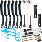 20 PCS Crevice Cleaning Brush Set - Multi-Purpose Hard Bristle Brushes for Deep Cleaning Kitchen, Bathroom, Grout, Sink, Cup, Blender, Corners, Tight Spaces