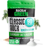 Rockin' Green Classic Rock Laundry Detergent (90 Loads), Plant based, All Natural Laundry Detergent Powder, Vegan and Biodegradable Odor Fighter, Safe for Sensitive Skin, 45 oz (AC/DSea Breeze)