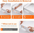 Lifewit 20 Pack 4" High Drawer Dividers 28-43.5cm/11-17" Adjustable Drawer Organizer for Clothes/Utensils, Expandable Drawer Separator in Dresser/Kitchen/Bedroom/Office Organization & Storage White
