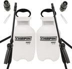 Chapin 22000 Pump Sprayer, 1 Gallon, Lawn and Garden, Hand Pressurized, Anti-Clog Filter, Adjustable Spray Nozzle, Spraying Plants, Watering, Weeds, Fertilizer and Pests, Translucent, Pack of 2