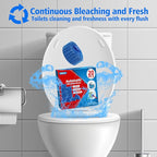 USKICH 20 Pack Toilet Bowl Cleaner Tablets,Blue Automatic Toilet Tank Cleaners, Long-Lasting Household Toilet Cleaners,Toilet flush Cleaning & Deodorizer