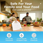 BugMD Pantry Moth Traps (18-Pack) – Pheromone-Based Sticky Glue Traps, Non-Toxic, Kills Indian Meal Moths – Kitchen & Food-Storage Safe - White