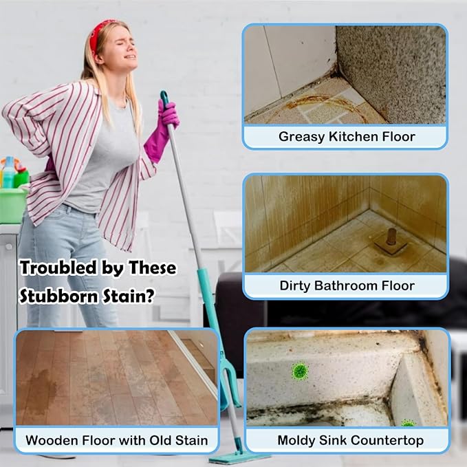 Multi-Purpose Floor Cleaner, 2 in 1 Cleaning and Maintanance Floor Cleaner, Strong and Deep Stain Removel, Remove Stains, Residue Free, Dry Fastly, Suitable for Wood/ Marble/ Ceramic Tile Flooring