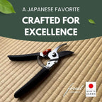 Saboten Japanese Bypass Pruning Shears 7.9 in, Fluorine-Coated Blade Wipes Clean, Rust & Sap Resistant, Ergonomic Non-Slip Grip, Duracon Safety Lock, 20mm Cut Capacity, Made in Japan Garden Clippers