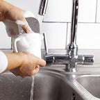 10 Pack Reusable Double-Side Microfiber Kitchen sponges,Scrubber Sponge Scouring Pads Dish Sponge Kitchen Cleaning Dishes and Pots (Gray)