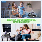Bed Vacuum Cleaner Mattress Vacuum Cleaner,16Kpa Powerful Handheld Vacuums with UV-C Light & Double Dust Cup & High Heating & Ultrasonic & HEPA Filter for Bed Sofa(Corded,Black Blue)