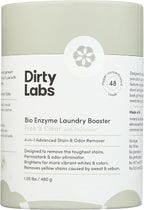 Dirty Labs | Scent Free | Bio Enzyme Laundry Booster | 48 Loads (1 lb) | Hyper Concentrated | High Efficiency & Standard Machine Washer | Nontoxic, Biodegradable | Stain & Odor Removal Enzyme Booster