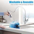 Cobweb Duster with Extension Pole - 10 FT Lightweight Stainless Steel Extendable Duster Ceiling Fan Duster for High Ceilings, Medium Stiff PET Bristle Spider Web Brush for Indoor/Outdoor Cleaning