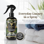 Vilara US Room Spray Freshener – Long-Lasting Luxury Perfume Scent, Linen & Fabric Spray for Bedding, Furniture, Home & Bedroom Aromatherapy – 16.9 fl oz (Jasmine Pack 3)