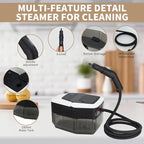 2500W Handheld Steam Cleaner, 15s Fast Heating Steam Cleaning, 1800ML Large Capacity Tank, Portable Steam Cleaner for Upholstery, Grout, Window, Grime, Grease, Bed Bugs, Car (white)