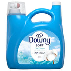 Downy Soft, 2 in 1 Soft and Fresh Liquid Fabric Softener, Cool Cotton, 140 fl oz, 190 Loads, Fabric Conditioner Liquid provides softness and freshness for fabrics