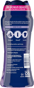 Downy Calm In-Wash Laundry Scent Booster Beads, Soothing Lavender and Vanilla Bean scent, 12.2 OZ, laundry scent beads, Long-lasting Freshness (Packaging May Vary)