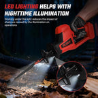 Reciprocating Saw for Milwaukee M18 Battery,【Battery Not Included】,Cordless Sawzall with 8 Blades,0-3000SPM Variable Speed, Cordless Reciprocating Saws for Wood/Metal/PVC Cutting