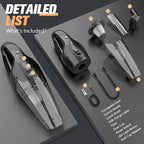 BSRCO Hand Vacuum Powerful Suction, Hand held Vacuum Cordless Rechargeable with LED